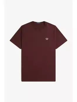 Футболка стандартного кроя Fred Perry, бургундия
