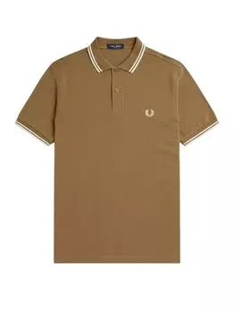 Футболка стандартного кроя Fred Perry, коричневый