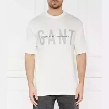 Футболка стандартного кроя Gant, экрю