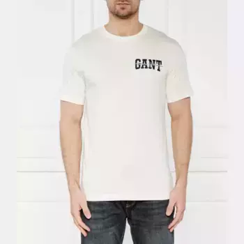 Футболка стандартного кроя Gant, экрю