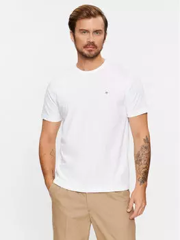 Футболка стандартного кроя Gant, белый