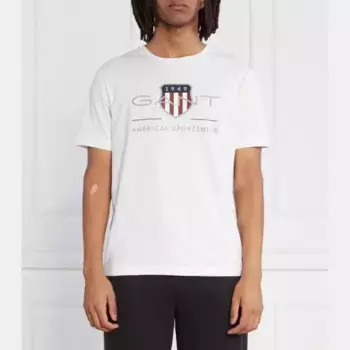 Футболка стандартного кроя Gant, белый