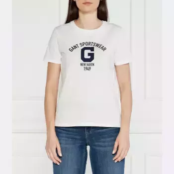 Футболка стандартного кроя Gant, белый