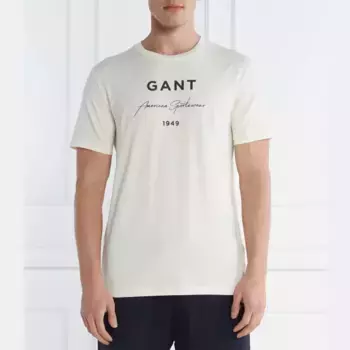 Футболка стандартного кроя Gant, бежевый