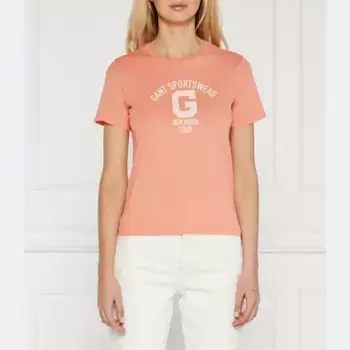 Футболка стандартного кроя Gant, бежевый