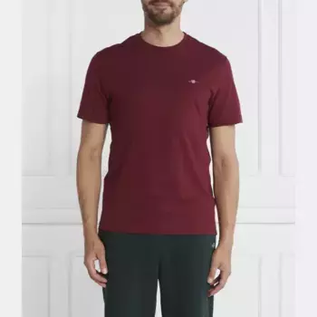 Футболка стандартного кроя Gant, бургунди