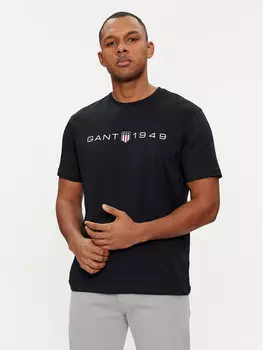 Футболка стандартного кроя Gant, черный