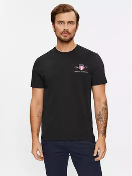 Футболка стандартного кроя Gant, черный