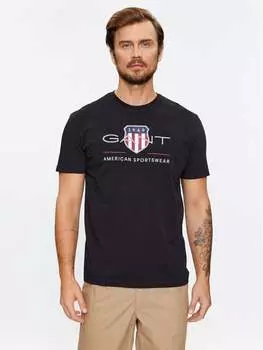 Футболка стандартного кроя Gant, черный