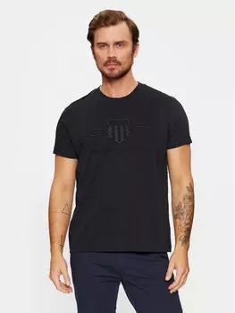 Футболка стандартного кроя Gant, черный