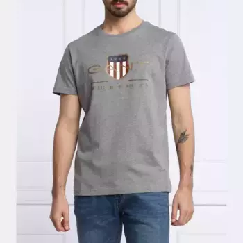 Футболка стандартного кроя Gant, серый