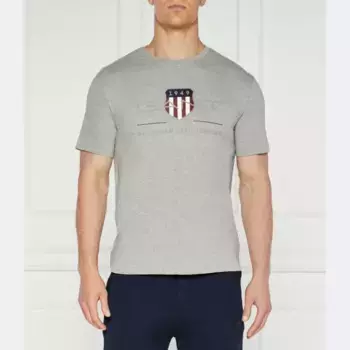 Футболка стандартного кроя Gant, серый