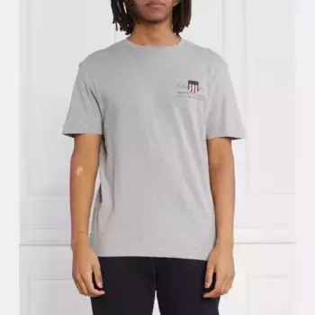 Футболка стандартного кроя Gant, серый