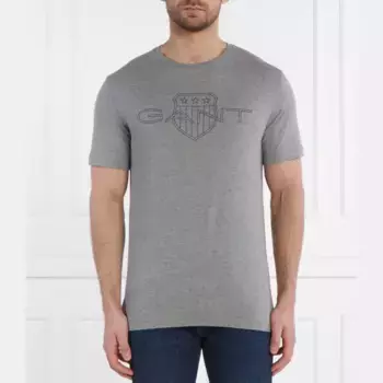 Футболка стандартного кроя Gant, серый