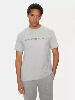 Футболка стандартного кроя Gant, серый