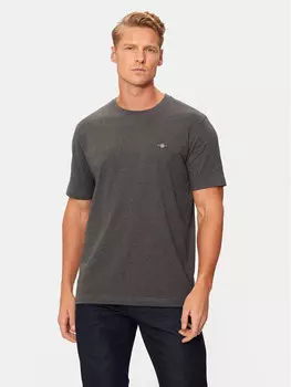 Футболка стандартного кроя Gant, серый