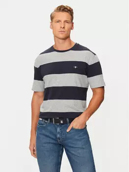 Футболка стандартного кроя Gant, серый