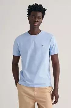 Футболка стандартного кроя Gant Shield с логотипом GANT, синий