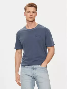 Футболка стандартного кроя Gant, синий