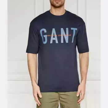 Футболка стандартного кроя Gant, синий