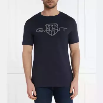 Футболка стандартного кроя Gant, синий
