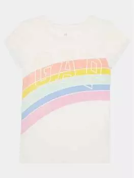 Футболка стандартного кроя Gap, экрю