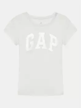 Футболка стандартного кроя Gap, экрю