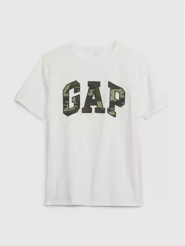 Футболка стандартного кроя Gap, белый