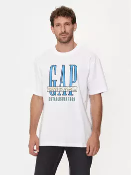 Футболка стандартного кроя Gap, белый