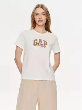 Футболка стандартного кроя Gap, белый