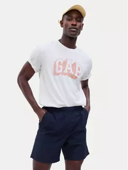 Футболка стандартного кроя Gap, белый