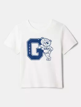 Футболка стандартного кроя Gap, белый
