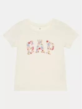 Футболка стандартного кроя Gap, бежевый