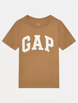 Футболка стандартного кроя Gap, бежевый