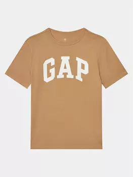 Футболка стандартного кроя Gap, бежевый
