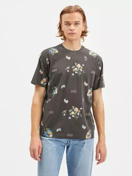 Футболка стандартного кроя Gap, черный