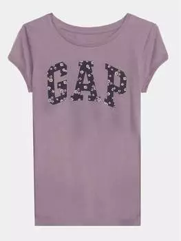 Футболка стандартного кроя Gap, фиолетовый