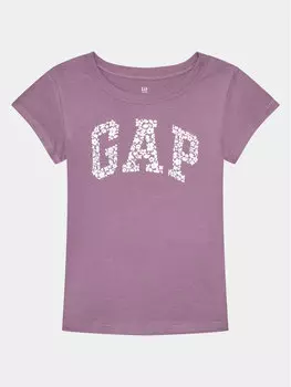 Футболка стандартного кроя Gap, фиолетовый