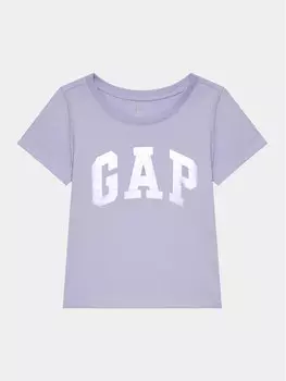 Футболка стандартного кроя Gap, фиолетовый