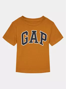 Футболка стандартного кроя Gap, коричневый