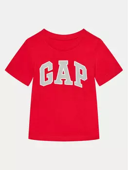 Футболка стандартного кроя Gap, красный