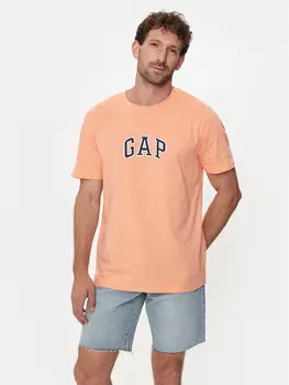 Футболка стандартного кроя Gap, оранжевый