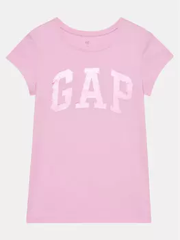 Футболка стандартного кроя Gap, розовый
