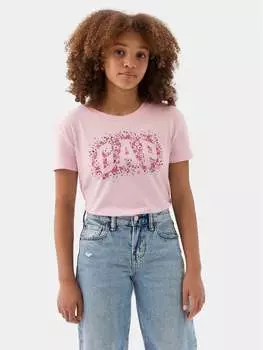 Футболка стандартного кроя Gap, розовый