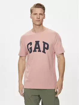Футболка стандартного кроя Gap, розовый