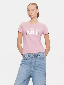 Футболка стандартного кроя Gap, розовый