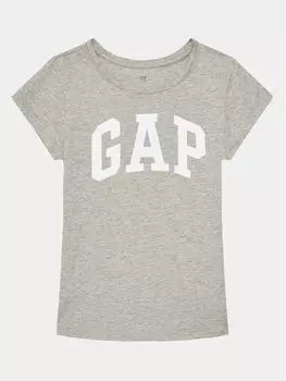 Футболка стандартного кроя Gap, серый