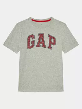 Футболка стандартного кроя Gap, серый