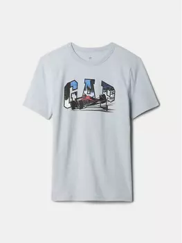 Футболка стандартного кроя Gap, серый