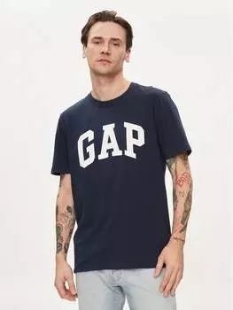 Футболка стандартного кроя Gap, синий